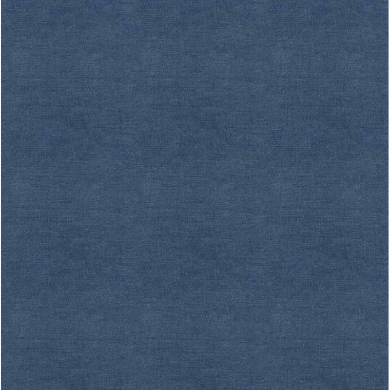 Upholstered Armchair and Ottoman Set, Blue Linen