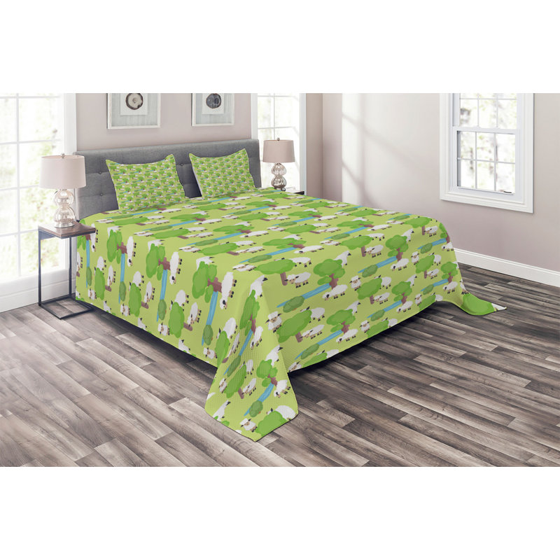 Coverlet, King Bedspread + 2 Shams
