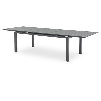 Salzer Extendable Aluminum Dining Table by Latitude Run