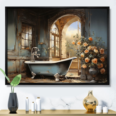 Bathroom Vintage Elegance II - Bathroom Canvas Prints