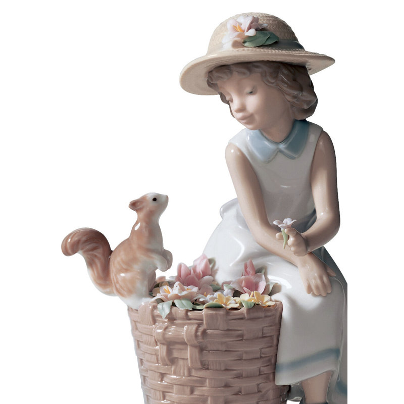 Hello Little Squirrel! Girl Figurine