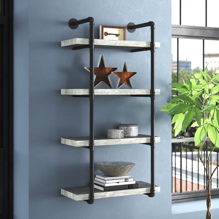 Steelside™ Benning 3 Piece Paulownia Tiered Shelf & Reviews