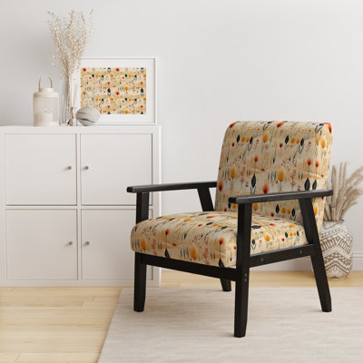 Chaise avec accoudoirs décoratifs Boho