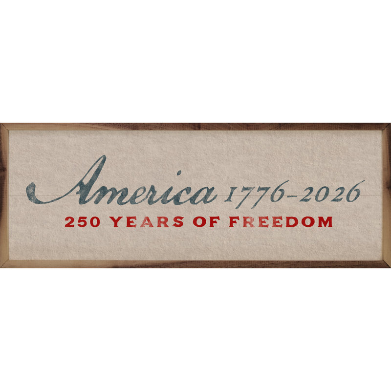 America 1776-2026 Heritage, H 8 po x l 24 po