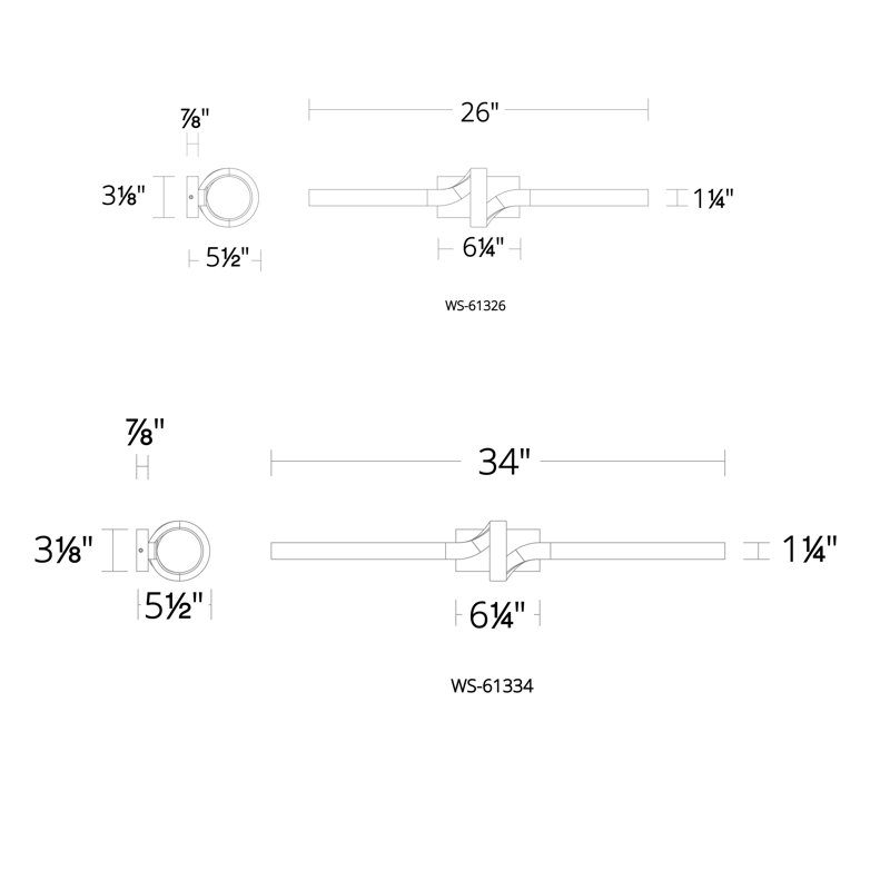 Loophole 1 - Light LED Bath Bar, 2700K
