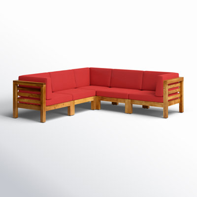 30.25'' Wide L-Shaped Patio Sectional with Cushions