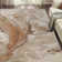 Abstract Machine Woven Marble Mocha Swirl Polypropylene Area Rug in Beige