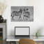 Art mural zébré ludique contemporain-129007704