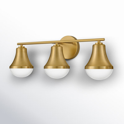 Celica 3 Light Frosted Dimmable Vanity Light