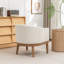 Fauteuil avec pieds en bois massif-131080924