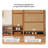 68.11" Brown Rectangular Solid Wood Shoe Storage