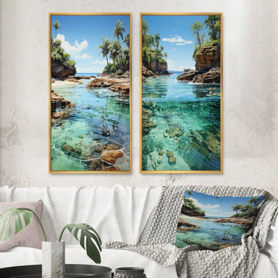 «Caribbean Caribbean Dreamscape» - 2 pièces