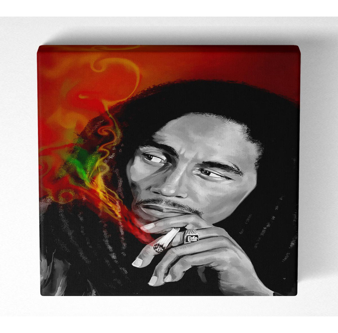 Basaldua Bob Marley Smoke - Kunstdrucke auf Leinwand