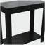 Grande table de bout en bois 24 po avec finition noire-789122403