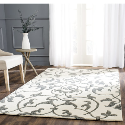 Candelo Hand Tufted Wool Floral Rug