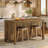 59 Inch Large Kitchen Island Table with 2-Tier Open Storage