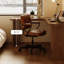 Bureau en bois massif en forme de L brun noisette-200638660-200638662
