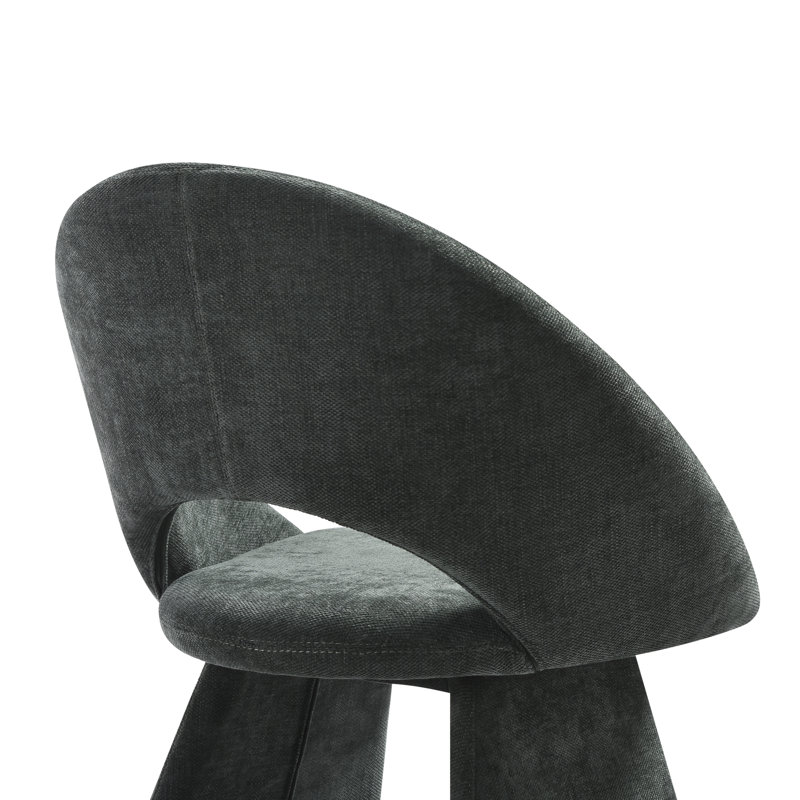 Chaise rembourrée Clementon, Vert, 2