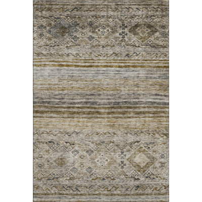 Premium Machine Washable Jaylin AMF1219 Global Rug