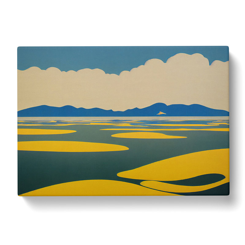 Modern Lake Pop Art - Wrapped Canvas, 40cm H x 60cm W x 3cm D