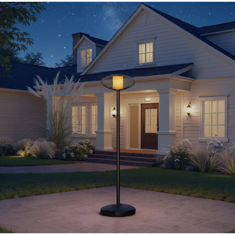 Vintage Outdoor Solar Lamp With Dual Lighting Modes & Adjustable Height