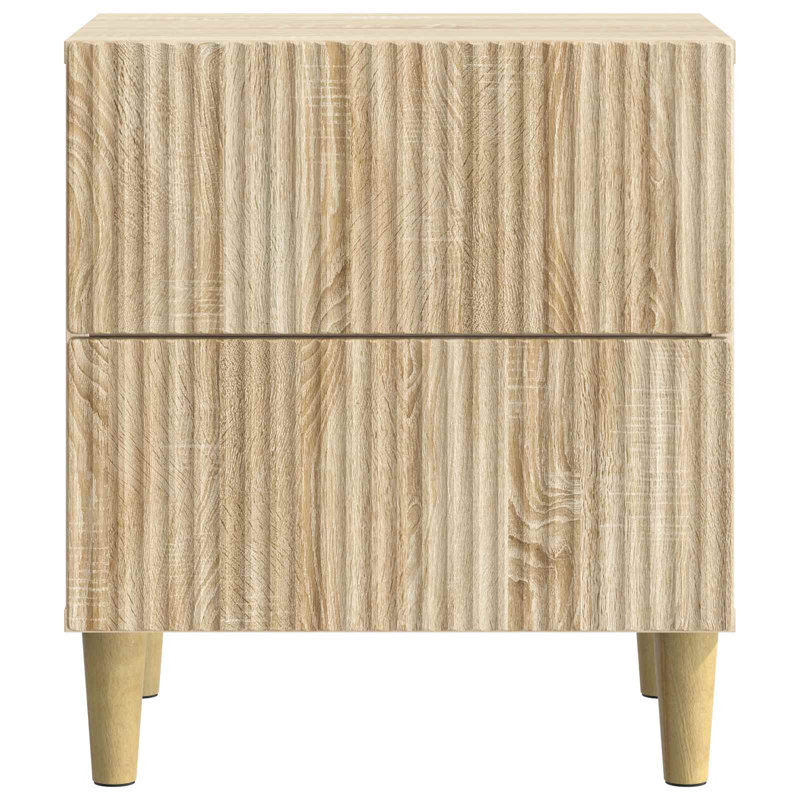 43cm W Manufactured Wood Bedside Table, Sonoma Oak