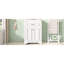 Meuble-lavabo 24 po avec lavabo en céramique intégré, armoire de salle de bain avec 2 portes, 1 tiroir basculant, meuble-lavabo simple pour petite et moyenne salle de bain, blanc-129669781
