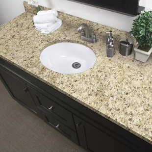 61'' Stone Single Bathroom Vanity Top with Sink