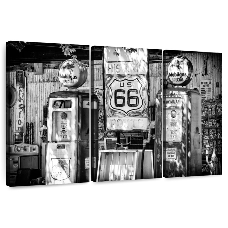 Mehar noir Arizona - 66 mobilgas spécial, H 48 po x l 74 po