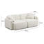 Guildford Sand Upcycled Linen Modular Loveseat