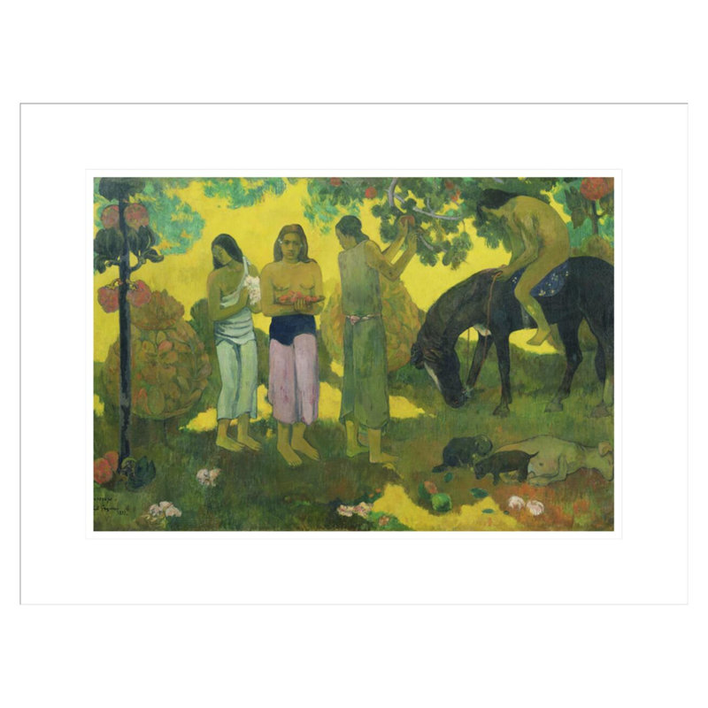 Rupe Rupe (Fruit Gathering) par Paul Gauguin - Estampe numérique encadrée, H 16,62 po x l 21,75 po