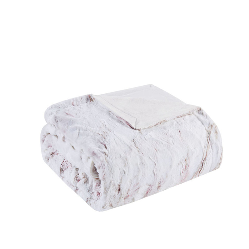 Throw Blanket, White, 70" W x 60" L