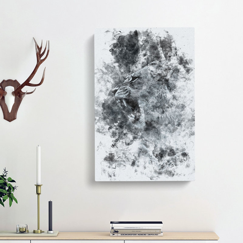Fierce Lioness - Wrapped Canvas, 91cm H x 60cm W x 3cm D