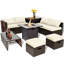 Ensemble de mobilier d'extérieur pour terrasse avec foyer au propane 30 po Jalyza-677546589