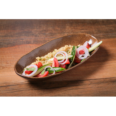 Ensemble de 4 assiettes en grès commercial allant au lave-vaisselle de 12,6 po Commercial
