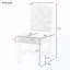 Chaise de salle à manger rembourrée (ensemble de 2)-423699995