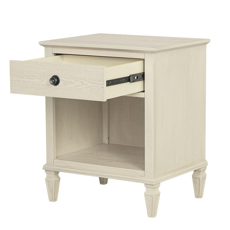 Table de chevet Victoria crème antique, Crème