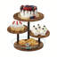 4 Tier Round Cupcake Tower Stand For 50 Cupcakes, 360° Rotating Wood Cake Stand With Tiered Trays, Farmhouse Cookie Stand For Dessert Table Display For Wedding Birthday Baby Shower Tea Party