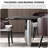 Modern simple rectangular marble dining table set-102535040