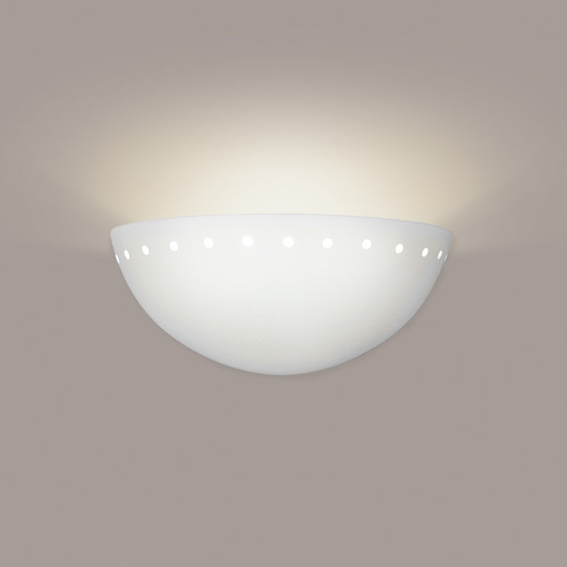Demi-lune en blanc à intensité réglable 1 lumière Stoy