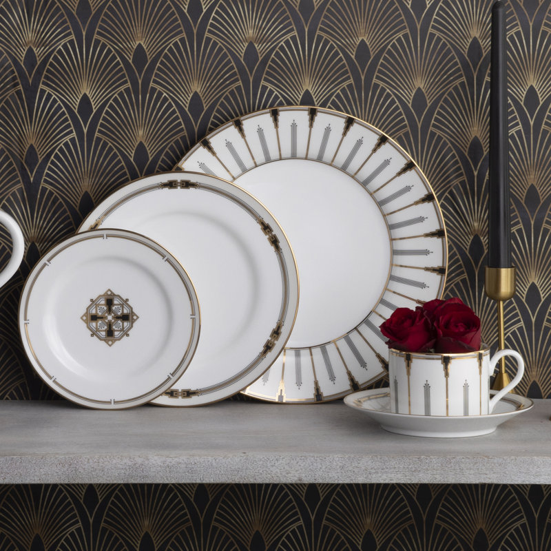 Couvert individuel 5 pièces Noritake Empire Gold