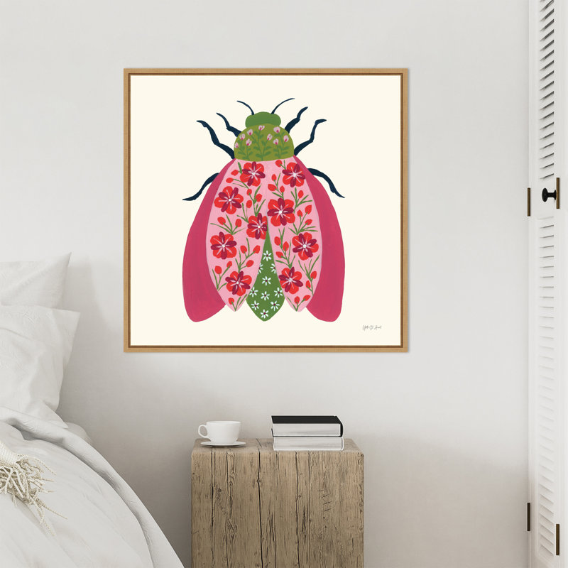 «Blooming Beetle II» par Yvette St. Amant, reproduction d'art sur toile encadrée, H 30 po x l 30 po