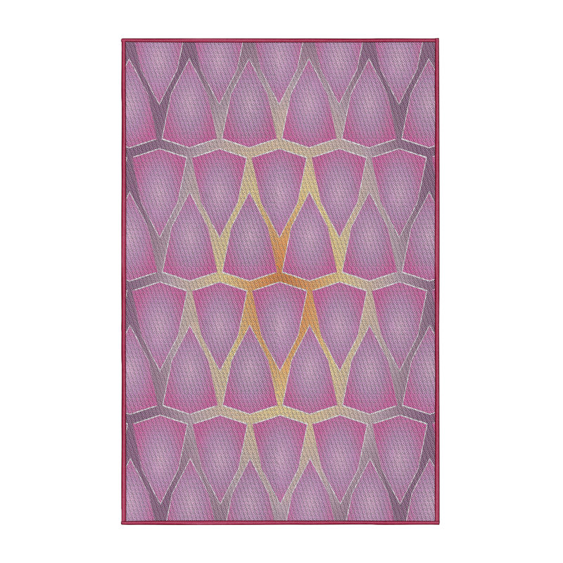 Geometric Indoor Rug, Rectangle 5' x 7'
