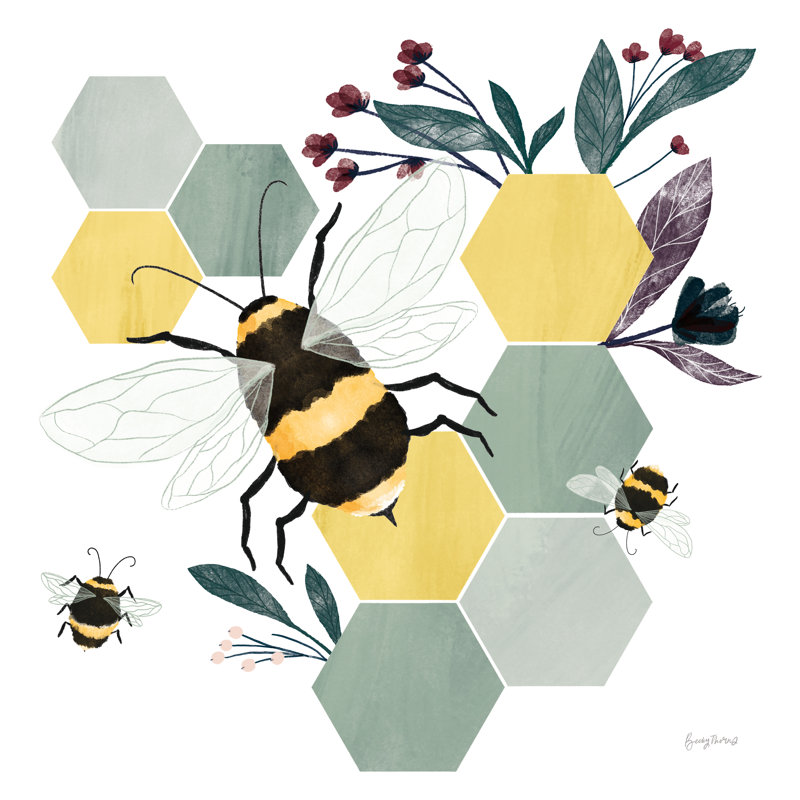 Abeilles II, H 30 po x l 30 po x P 1,25 po