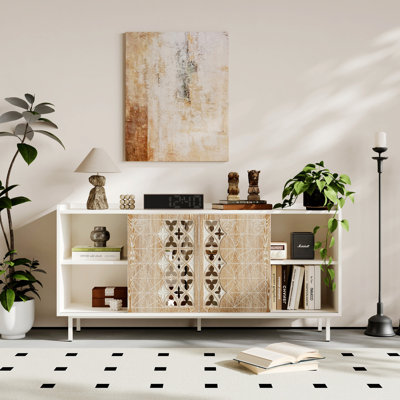 Sideboard Storage Cabinet, Accent Cabinet For Entryway, Living Room