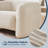 Aurae 40.25" Oversized Upholstered Modern Barrel Accent Chair, Tool-Free Assembly-107499008