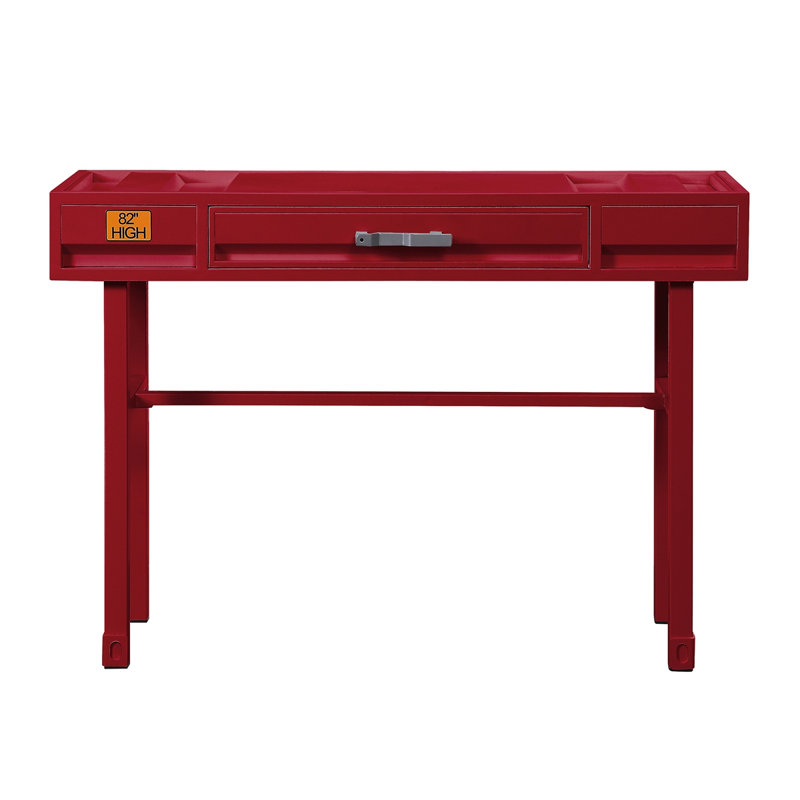 Writing Desk, 30.5" H x 47.5" W x 17.5" D, Red