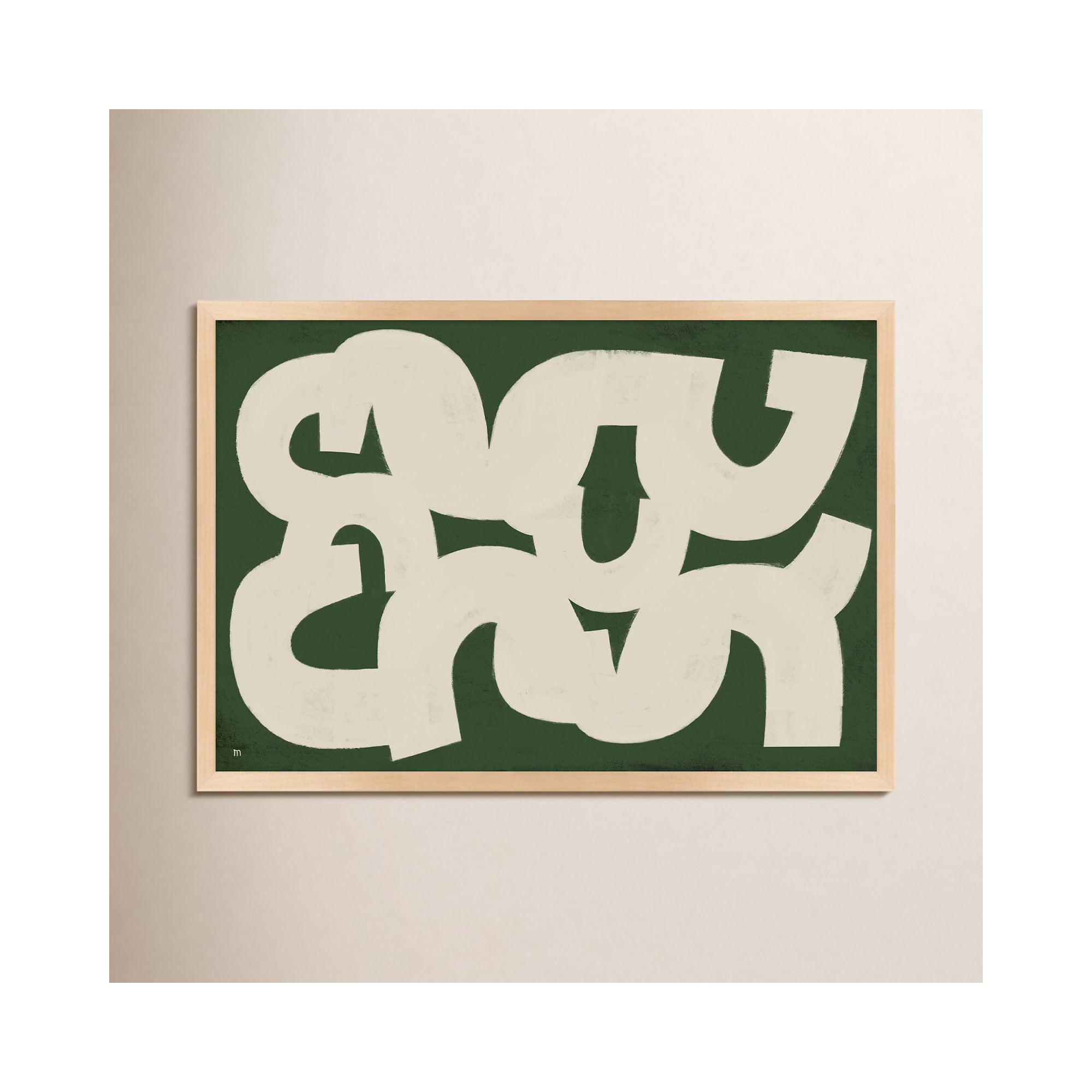 Rhythm by StudioM, Maple Framed, 35" H x 50" W