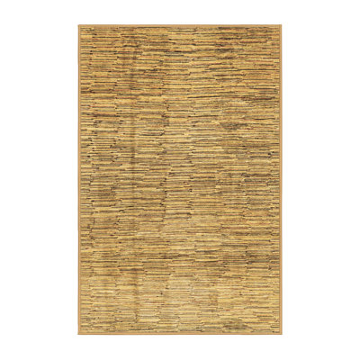 Kemareon Washable Striped Indoor Rug