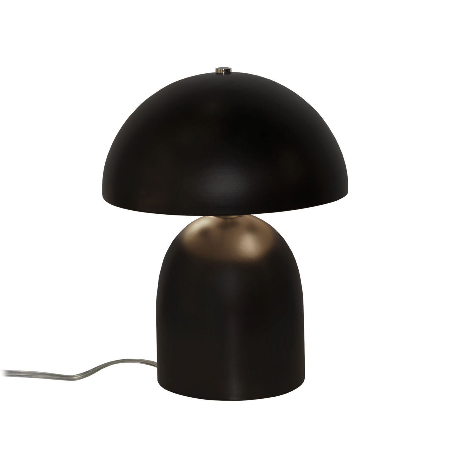Percy Ceramic Table Lamp, Carbon Matte Black